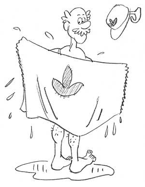 French fries are dried